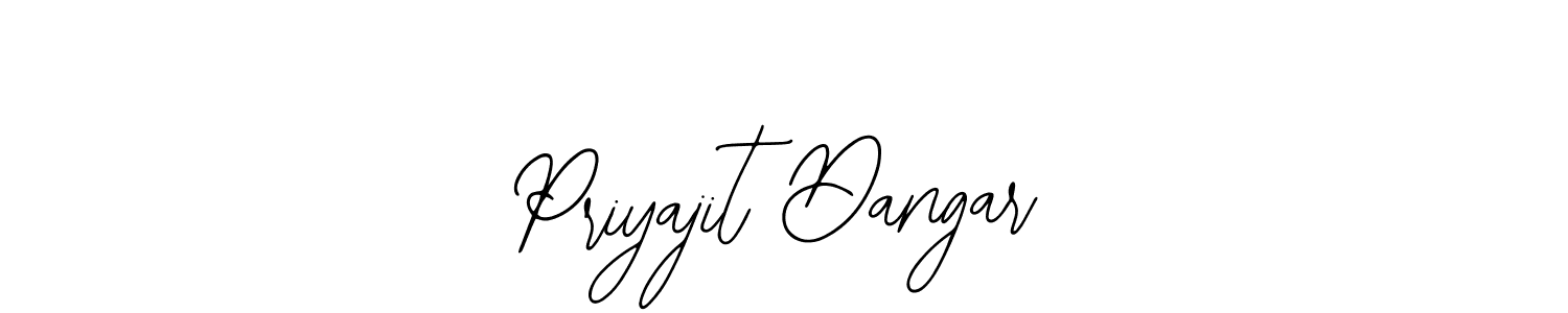 Use a signature maker to create a handwritten signature online. With this signature software, you can design (Bearetta-2O07w) your own signature for name Priyajit Dangar. Priyajit Dangar signature style 12 images and pictures png