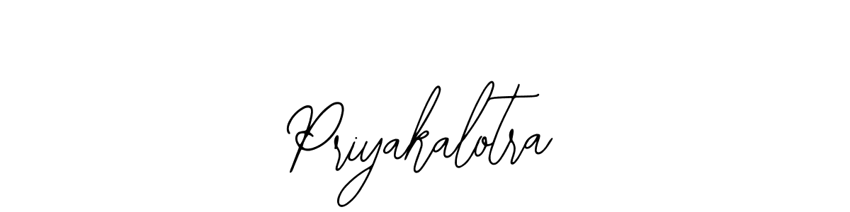 Design your own signature with our free online signature maker. With this signature software, you can create a handwritten (Bearetta-2O07w) signature for name Priyakalotra. Priyakalotra signature style 12 images and pictures png