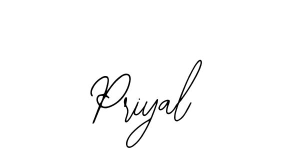 Also You can easily find your signature by using the search form. We will create Priyal name handwritten signature images for you free of cost using Bearetta-2O07w sign style. Priyal signature style 12 images and pictures png