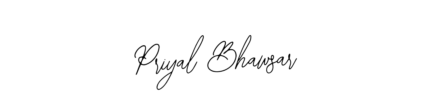 Use a signature maker to create a handwritten signature online. With this signature software, you can design (Bearetta-2O07w) your own signature for name Priyal Bhawsar. Priyal Bhawsar signature style 12 images and pictures png