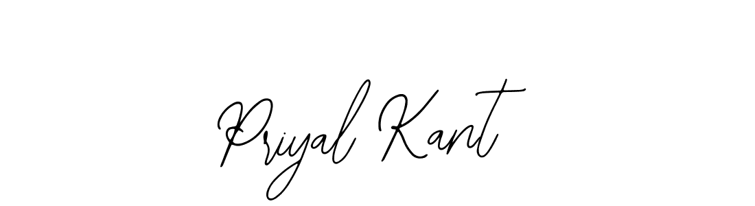 How to make Priyal Kant name signature. Use Bearetta-2O07w style for creating short signs online. This is the latest handwritten sign. Priyal Kant signature style 12 images and pictures png