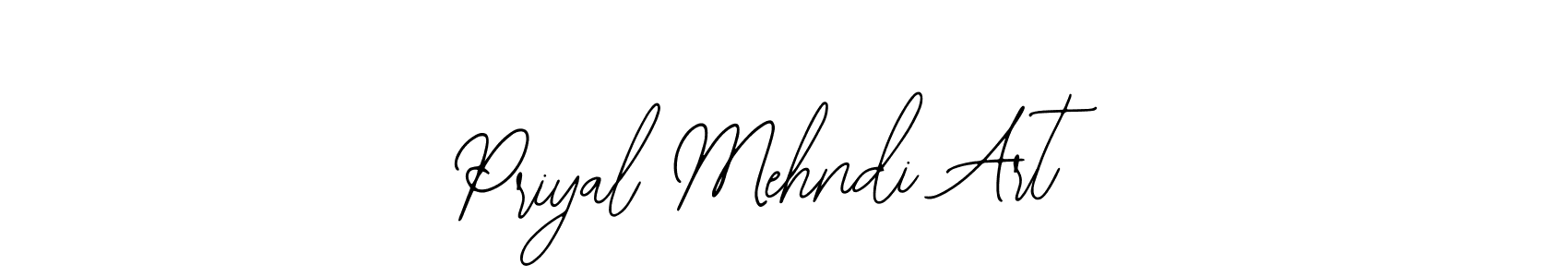 Make a beautiful signature design for name Priyal Mehndi Art. With this signature (Bearetta-2O07w) style, you can create a handwritten signature for free. Priyal Mehndi Art signature style 12 images and pictures png