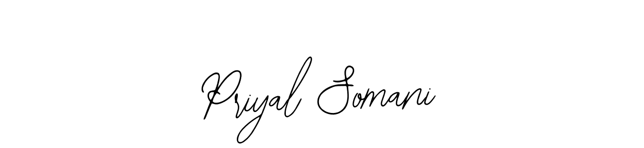 Also we have Priyal Somani name is the best signature style. Create professional handwritten signature collection using Bearetta-2O07w autograph style. Priyal Somani signature style 12 images and pictures png