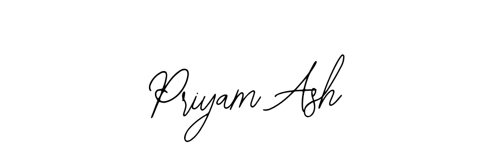 Also You can easily find your signature by using the search form. We will create Priyam Ash name handwritten signature images for you free of cost using Bearetta-2O07w sign style. Priyam Ash signature style 12 images and pictures png