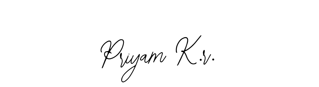 Make a beautiful signature design for name Priyam K.r.. With this signature (Bearetta-2O07w) style, you can create a handwritten signature for free. Priyam K.r. signature style 12 images and pictures png