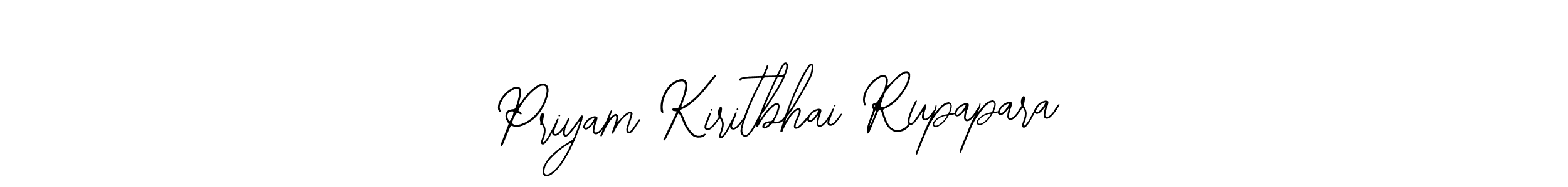 Design your own signature with our free online signature maker. With this signature software, you can create a handwritten (Bearetta-2O07w) signature for name Priyam Kiritbhai Rupapara. Priyam Kiritbhai Rupapara signature style 12 images and pictures png