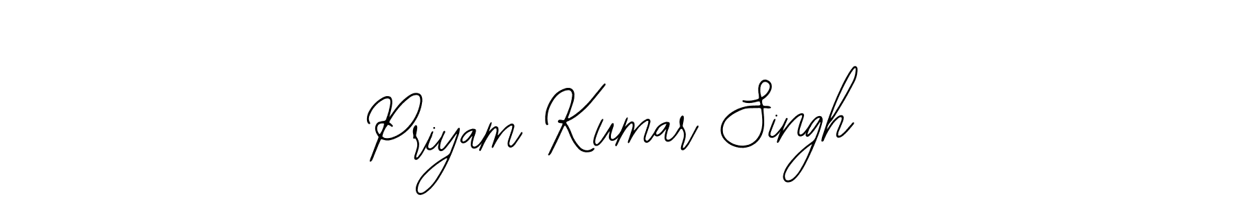 Also You can easily find your signature by using the search form. We will create Priyam Kumar Singh name handwritten signature images for you free of cost using Bearetta-2O07w sign style. Priyam Kumar Singh signature style 12 images and pictures png