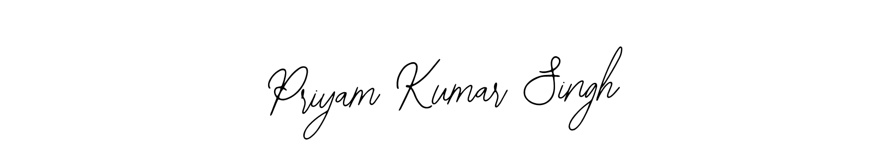 Also You can easily find your signature by using the search form. We will create Priyam Kumar Singh name handwritten signature images for you free of cost using Bearetta-2O07w sign style. Priyam Kumar Singh signature style 12 images and pictures png