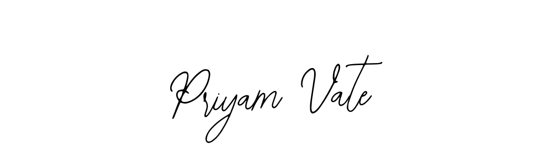 Make a beautiful signature design for name Priyam Vate. Use this online signature maker to create a handwritten signature for free. Priyam Vate signature style 12 images and pictures png