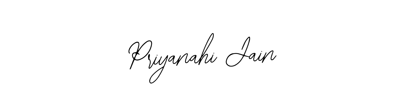 Bearetta-2O07w is a professional signature style that is perfect for those who want to add a touch of class to their signature. It is also a great choice for those who want to make their signature more unique. Get Priyanahi Jain name to fancy signature for free. Priyanahi Jain signature style 12 images and pictures png