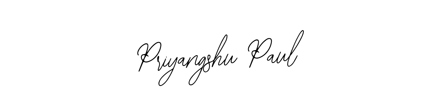 Also we have Priyangshu Paul name is the best signature style. Create professional handwritten signature collection using Bearetta-2O07w autograph style. Priyangshu Paul signature style 12 images and pictures png