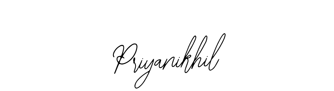 Design your own signature with our free online signature maker. With this signature software, you can create a handwritten (Bearetta-2O07w) signature for name Priyanikhil. Priyanikhil signature style 12 images and pictures png