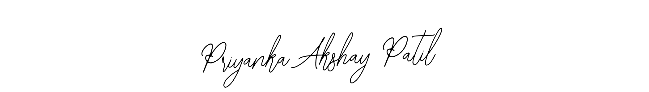 Priyanka Akshay Patil stylish signature style. Best Handwritten Sign (Bearetta-2O07w) for my name. Handwritten Signature Collection Ideas for my name Priyanka Akshay Patil. Priyanka Akshay Patil signature style 12 images and pictures png