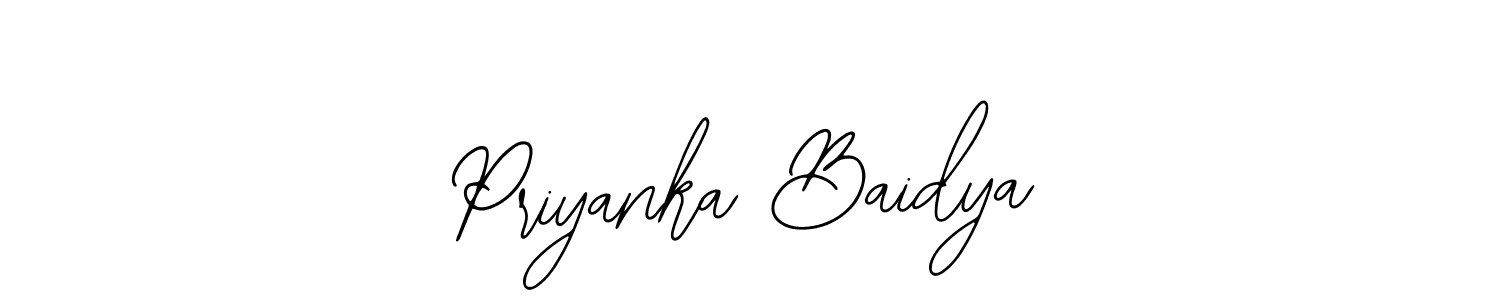 How to Draw Priyanka Baidya signature style? Bearetta-2O07w is a latest design signature styles for name Priyanka Baidya. Priyanka Baidya signature style 12 images and pictures png