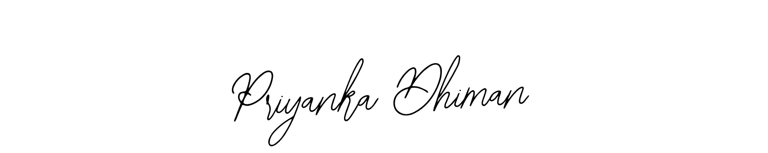 How to Draw Priyanka Dhiman signature style? Bearetta-2O07w is a latest design signature styles for name Priyanka Dhiman. Priyanka Dhiman signature style 12 images and pictures png