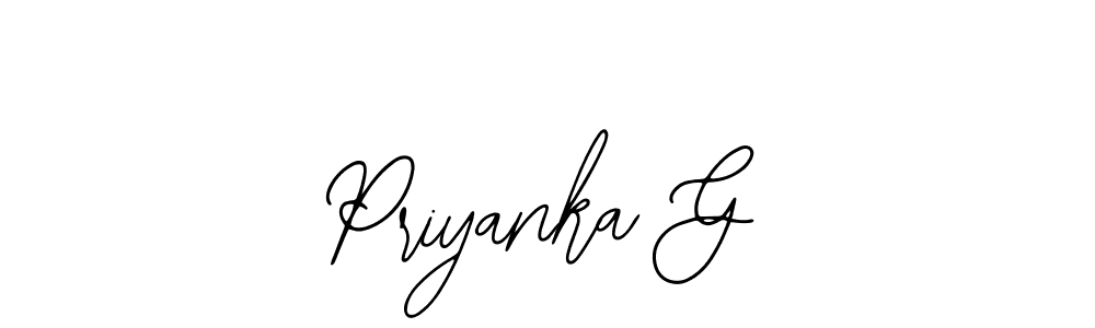 Create a beautiful signature design for name Priyanka G. With this signature (Bearetta-2O07w) fonts, you can make a handwritten signature for free. Priyanka G signature style 12 images and pictures png