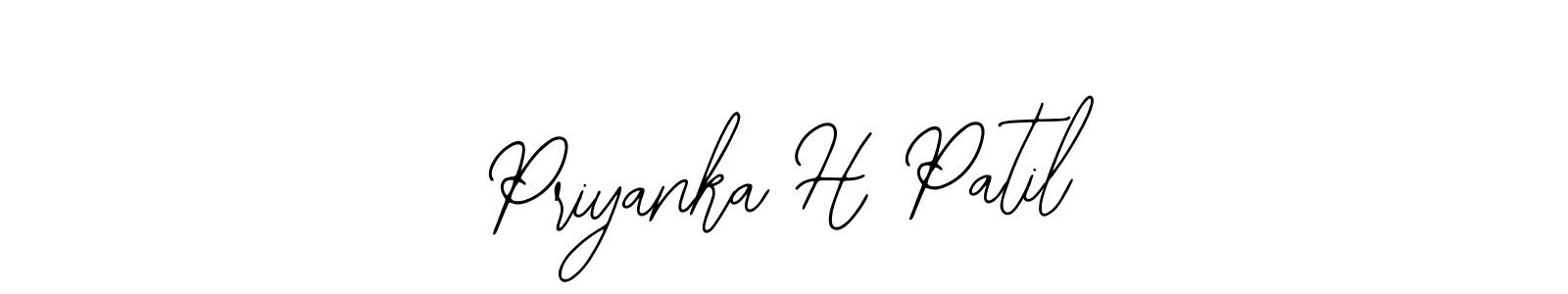 Make a beautiful signature design for name Priyanka H Patil. With this signature (Bearetta-2O07w) style, you can create a handwritten signature for free. Priyanka H Patil signature style 12 images and pictures png