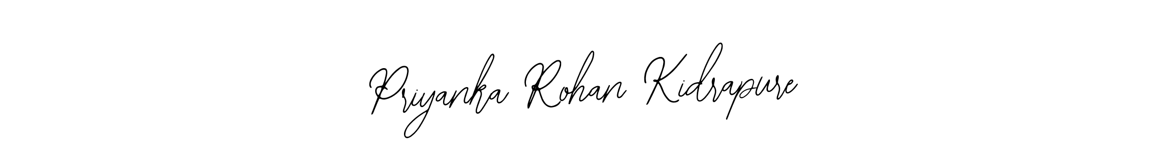 How to Draw Priyanka Rohan Kidrapure signature style? Bearetta-2O07w is a latest design signature styles for name Priyanka Rohan Kidrapure. Priyanka Rohan Kidrapure signature style 12 images and pictures png