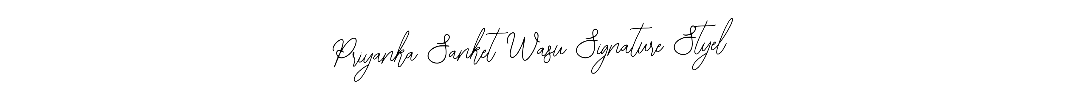 It looks lik you need a new signature style for name Priyanka Sanket Wasu Signature Styel. Design unique handwritten (Bearetta-2O07w) signature with our free signature maker in just a few clicks. Priyanka Sanket Wasu Signature Styel signature style 12 images and pictures png