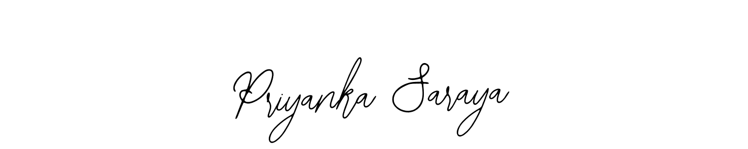 Make a beautiful signature design for name Priyanka Saraya. Use this online signature maker to create a handwritten signature for free. Priyanka Saraya signature style 12 images and pictures png