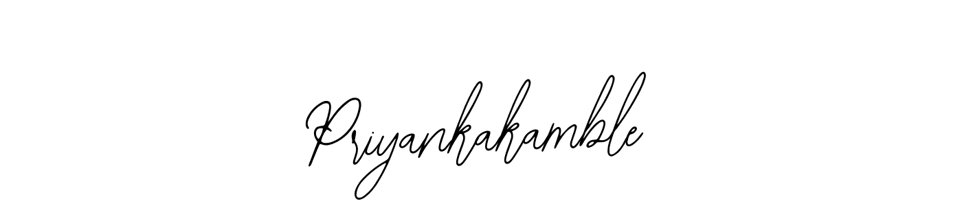 The best way (Bearetta-2O07w) to make a short signature is to pick only two or three words in your name. The name Priyankakamble include a total of six letters. For converting this name. Priyankakamble signature style 12 images and pictures png