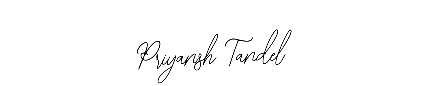 You can use this online signature creator to create a handwritten signature for the name Priyansh Tandel. This is the best online autograph maker. Priyansh Tandel signature style 12 images and pictures png