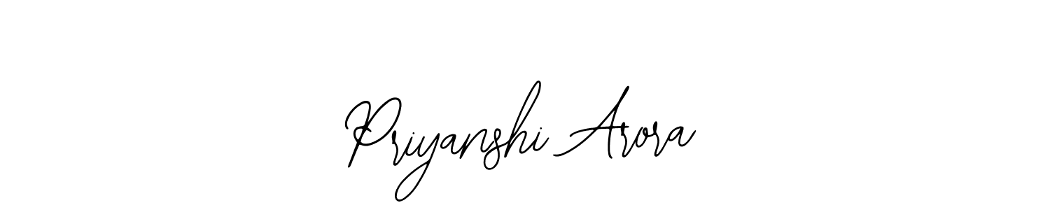 Make a beautiful signature design for name Priyanshi Arora. With this signature (Bearetta-2O07w) style, you can create a handwritten signature for free. Priyanshi Arora signature style 12 images and pictures png