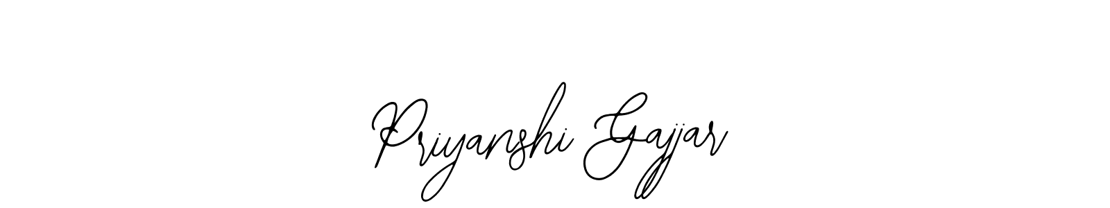 How to Draw Priyanshi Gajjar signature style? Bearetta-2O07w is a latest design signature styles for name Priyanshi Gajjar. Priyanshi Gajjar signature style 12 images and pictures png