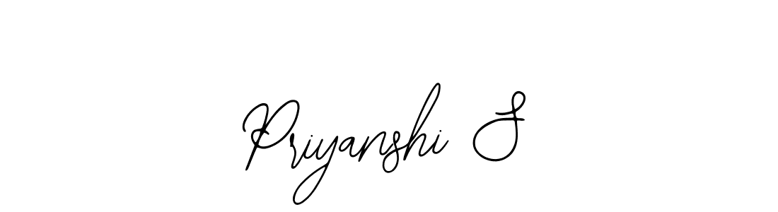 Bearetta-2O07w is a professional signature style that is perfect for those who want to add a touch of class to their signature. It is also a great choice for those who want to make their signature more unique. Get Priyanshi S name to fancy signature for free. Priyanshi S signature style 12 images and pictures png