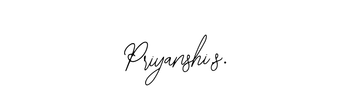 Use a signature maker to create a handwritten signature online. With this signature software, you can design (Bearetta-2O07w) your own signature for name Priyanshi.s.. Priyanshi.s. signature style 12 images and pictures png