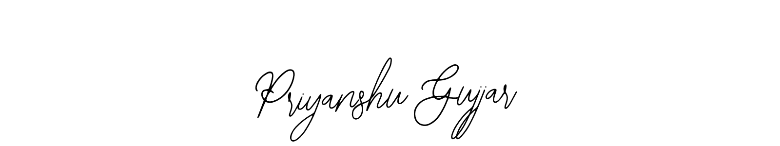 Also we have Priyanshu Gujjar name is the best signature style. Create professional handwritten signature collection using Bearetta-2O07w autograph style. Priyanshu Gujjar signature style 12 images and pictures png