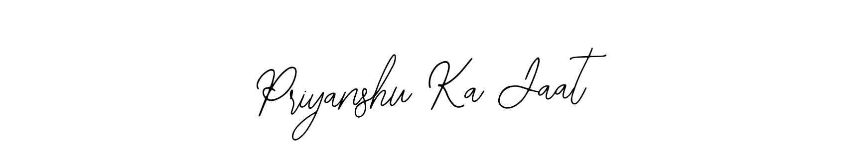 How to make Priyanshu Ka Jaat signature? Bearetta-2O07w is a professional autograph style. Create handwritten signature for Priyanshu Ka Jaat name. Priyanshu Ka Jaat signature style 12 images and pictures png