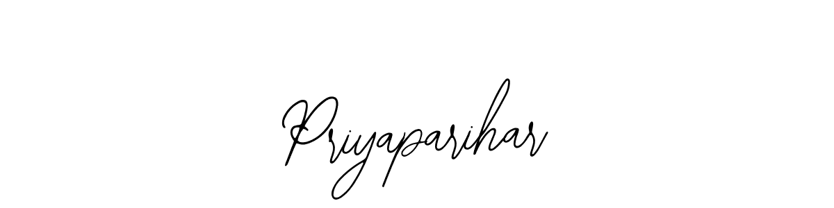 Use a signature maker to create a handwritten signature online. With this signature software, you can design (Bearetta-2O07w) your own signature for name Priyaparihar. Priyaparihar signature style 12 images and pictures png