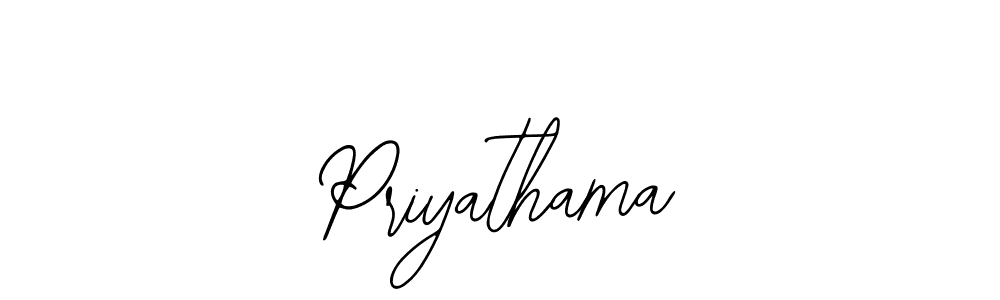 How to make Priyathama signature? Bearetta-2O07w is a professional autograph style. Create handwritten signature for Priyathama name. Priyathama signature style 12 images and pictures png