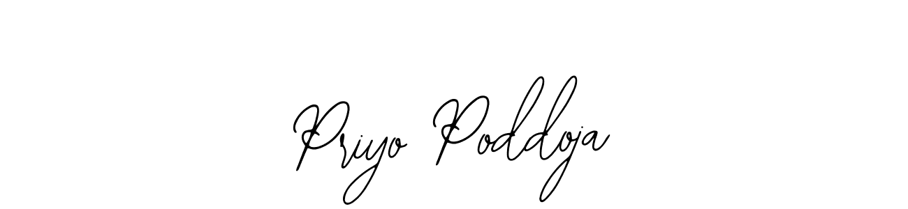 Design your own signature with our free online signature maker. With this signature software, you can create a handwritten (Bearetta-2O07w) signature for name Priyo Poddoja. Priyo Poddoja signature style 12 images and pictures png