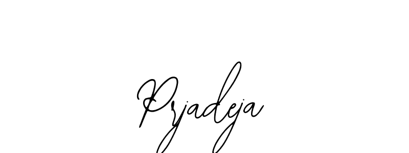 Use a signature maker to create a handwritten signature online. With this signature software, you can design (Bearetta-2O07w) your own signature for name Prjadeja. Prjadeja signature style 12 images and pictures png