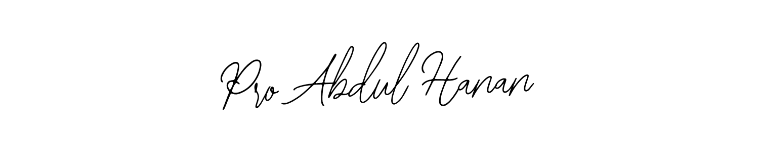 Bearetta-2O07w is a professional signature style that is perfect for those who want to add a touch of class to their signature. It is also a great choice for those who want to make their signature more unique. Get Pro Abdul Hanan name to fancy signature for free. Pro Abdul Hanan signature style 12 images and pictures png