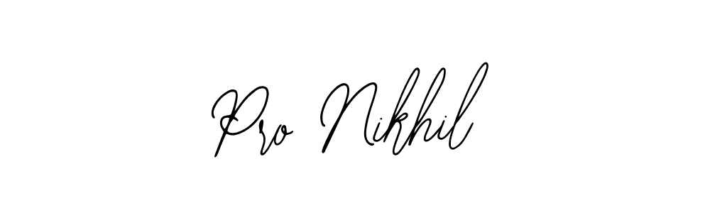 How to Draw Pro Nikhil signature style? Bearetta-2O07w is a latest design signature styles for name Pro Nikhil. Pro Nikhil signature style 12 images and pictures png