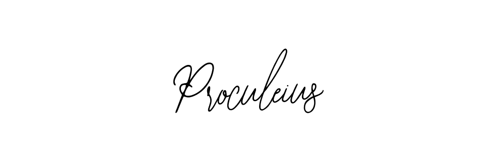 Design your own signature with our free online signature maker. With this signature software, you can create a handwritten (Bearetta-2O07w) signature for name Proculeius. Proculeius signature style 12 images and pictures png