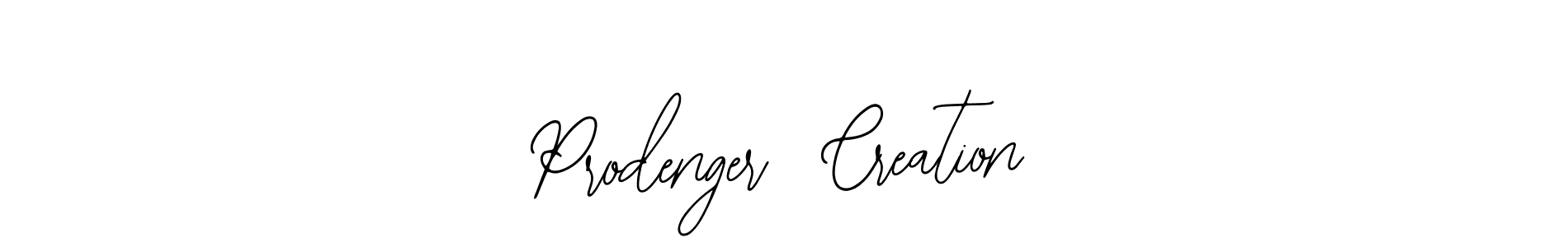 Design your own signature with our free online signature maker. With this signature software, you can create a handwritten (Bearetta-2O07w) signature for name Prodenger  Creation. Prodenger  Creation signature style 12 images and pictures png