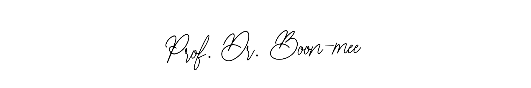 How to make Prof. Dr. Boon-mee name signature. Use Bearetta-2O07w style for creating short signs online. This is the latest handwritten sign. Prof. Dr. Boon-mee signature style 12 images and pictures png