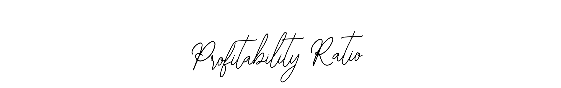 Use a signature maker to create a handwritten signature online. With this signature software, you can design (Bearetta-2O07w) your own signature for name Profitability Ratio. Profitability Ratio signature style 12 images and pictures png