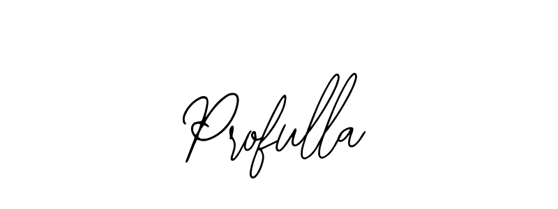 The best way (Bearetta-2O07w) to make a short signature is to pick only two or three words in your name. The name Profulla include a total of six letters. For converting this name. Profulla signature style 12 images and pictures png