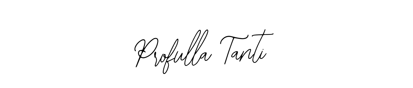 Use a signature maker to create a handwritten signature online. With this signature software, you can design (Bearetta-2O07w) your own signature for name Profulla Tanti. Profulla Tanti signature style 12 images and pictures png
