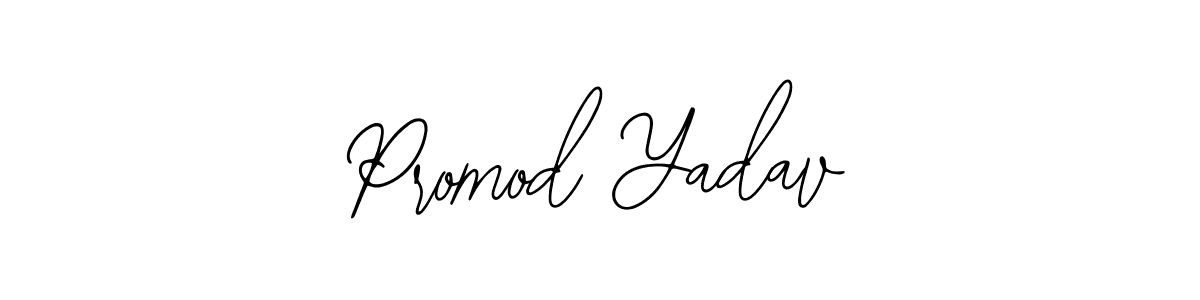 How to make Promod Yadav name signature. Use Bearetta-2O07w style for creating short signs online. This is the latest handwritten sign. Promod Yadav signature style 12 images and pictures png