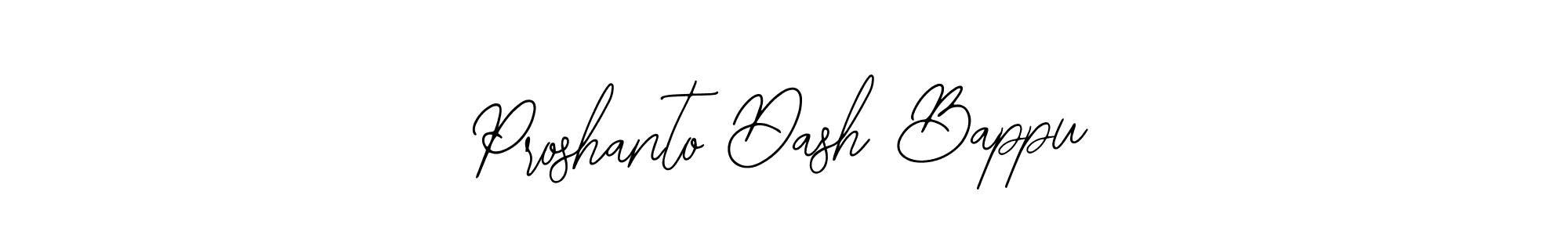 Design your own signature with our free online signature maker. With this signature software, you can create a handwritten (Bearetta-2O07w) signature for name Proshanto Dash Bappu. Proshanto Dash Bappu signature style 12 images and pictures png