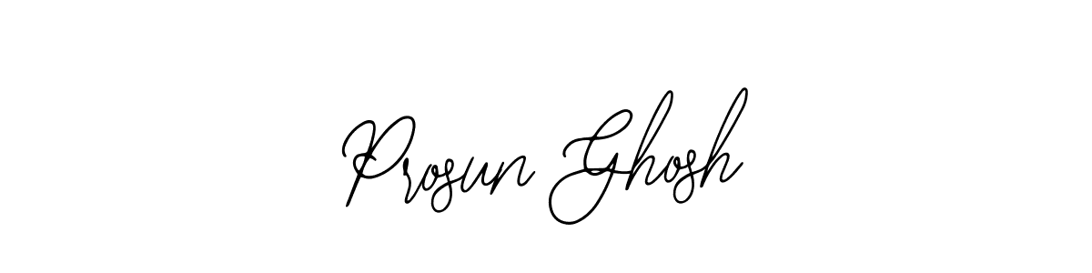 if you are searching for the best signature style for your name Prosun Ghosh. so please give up your signature search. here we have designed multiple signature styles  using Bearetta-2O07w. Prosun Ghosh signature style 12 images and pictures png
