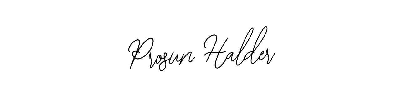 Design your own signature with our free online signature maker. With this signature software, you can create a handwritten (Bearetta-2O07w) signature for name Prosun Halder. Prosun Halder signature style 12 images and pictures png