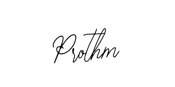How to make Prothm name signature. Use Bearetta-2O07w style for creating short signs online. This is the latest handwritten sign. Prothm signature style 12 images and pictures png