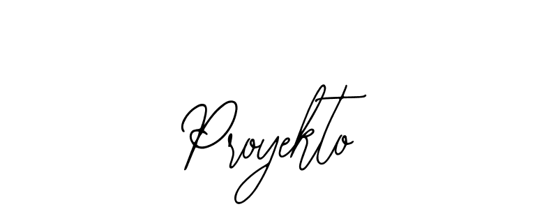 Use a signature maker to create a handwritten signature online. With this signature software, you can design (Bearetta-2O07w) your own signature for name Proyekto. Proyekto signature style 12 images and pictures png